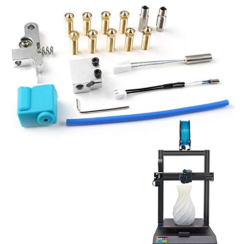 Lysee 3D Printer Parts & Accessories - Printer Nozzle Silicone Sleeve Throat Thermistor Tube Heating Block Kit for Sidewinder X1 3D Printer Accessories Parts - (Color: As Shown)