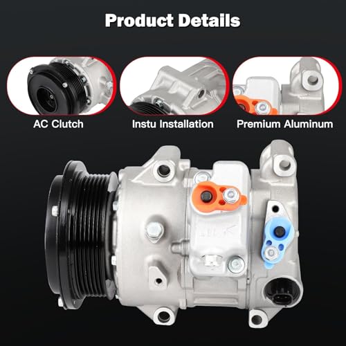 Image of Air Conditioning Compressor for Lexus GS460 IS F LS460 4.6L 5.0L 2007-2017