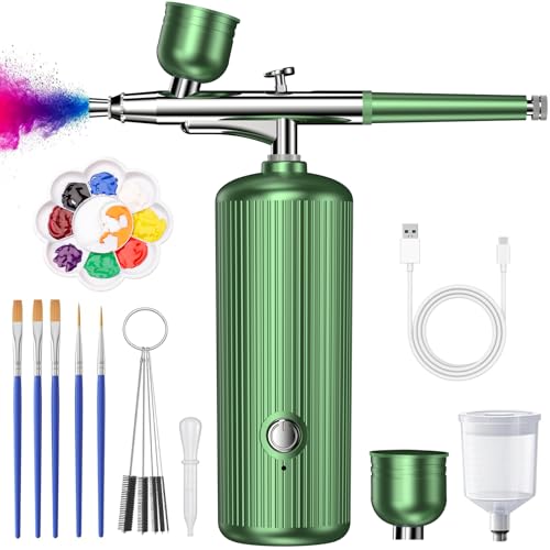 Airbrush Kit with Compressor, Airbrush for Nails 48PSI Cordless High ...