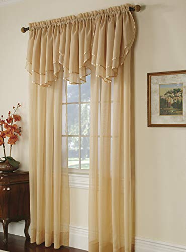 Stylemaster Elegance Sheer Voile, 60" X 95" | Panel, White #TOP6