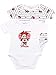 Disney Babyprem Lot de 2 bodies pour bébé Motif Minnie Mouse, blanc, 24 mois