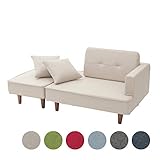 セルタン 日本製 カウチソファー NAP ポケットコイル ダリアンベージュ オットマン スツール 脚置き付 クッション二個付 高反発 A969p-642BE 2人掛け