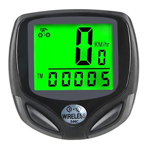 Computadora de Bicicletas, velocímetro inalámbrico inalámbrico y odómetro de Bicicleta Unisex, Accesorios de Ciclismo en Bicicleta con la computadora del Sensor de Movimiento de Pantalla