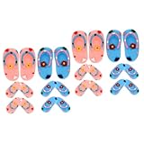 TOYANDONA 12 Pares De Zapatillas De Resina Adornos Mini Decoración De La Casa Juguetes De Verano Mini Muñecas Manualidades De Verano Sandalias De La Isla Aloha Adorno De La Casa De Juguete