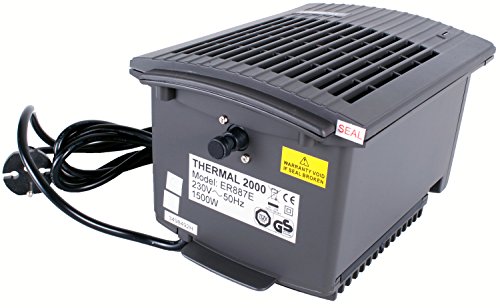 Thermal Plus Ventilatorkachel, keramisch, mobiele verwarming voor thuis, boot en jacht, campingverwarming met omvalbeveiliging, geluidsarm, energiebesparende eco-modus, duurzaam keramisch verwarmingselement - Afbeelding 8