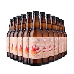 Buy Howies Peach Fruit Cider 3.4% ABV – 12 x 500ml Glass Bottles Today – Twelve Green Bottles