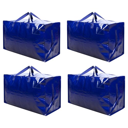 VENO Set da 4 Borsa da 100 l trasloco grandi con cerniere e manici rinforzati, resistenti scatole...