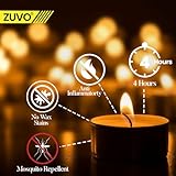 Zuvo Citronella Tealights - Pack of 25, 4-Hour Burn Scented Candles for Indoor & Outdoor Use, Insect-Repellent Tea Lights for Patio, Garden & Home, Yellow - Image 5