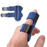 Longivia® Tutore Dito Regolabile Traspirante con inserto in metallo, Stecca Dito Mano per tutte le Dita, Tutore per Dito a Scatto