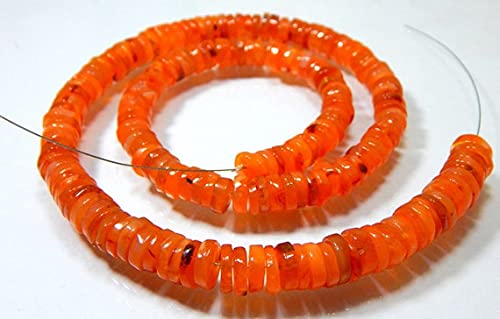 Carnelian Smooth Tyre Beads pour créer vos colliers bohèmes d'été