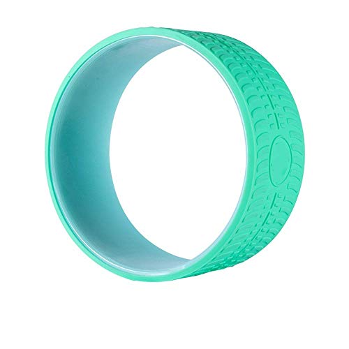 LYATW Silicone Yoga Wheel Roller for Back Pain, Stretching, Improving Flexibility and Backbends. (Color : Green)