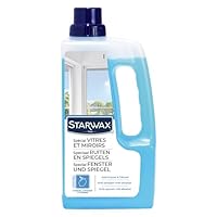 STARWAX - Spezialreiniger Fenster und Spiegel - Entfettet und schützt vor Neuverschmutzung - Hoher Alkoholgehalt - Frischer Duft - Schnelltrocknend - - 1 l