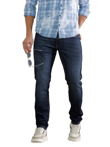 wrogn Men's Slim Fit Jeans | Mid Rise | Jeans for Man-picture-27