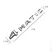 YIKA Original Size Car Logo Silve Badge Decal Emblem Car Sticker for Mercedes Benz AMG Sticker 4MATIC Rear Marker … (3D- 4MATIC)