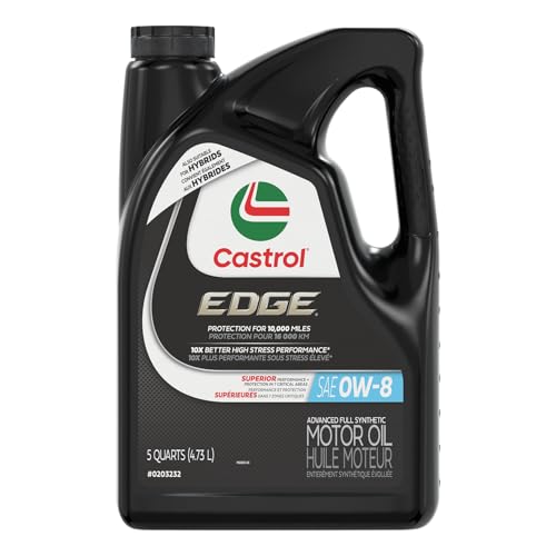 Castrol Edge Advanced Full Synthetic 0W-8 Motor Oil 5 Quarts