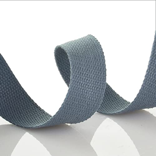 Trimz Cotton Webbing - Grey - 25mm x 5m - Image 3