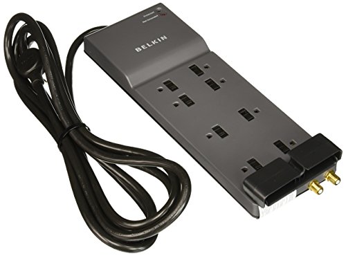 Belkin® Office Series SurgeMaster Surge Protector Surge,8 OUTLT,12 Cord,GY (Pack of2)
