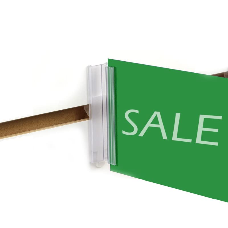 Slatwall Sign Holder, Vertical Protruding Stick Out