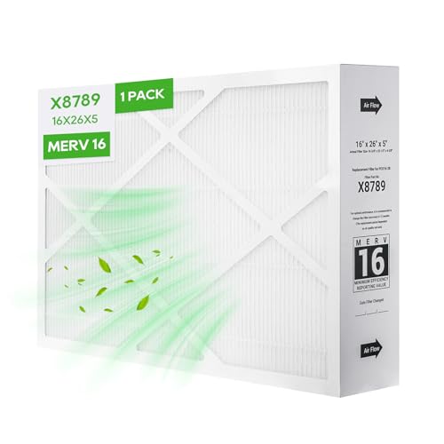 X8789 MERV 16 Filter 16x26x5 for Lennox HVAC Systems