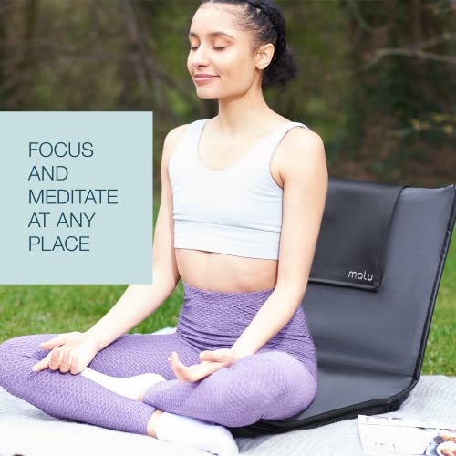 Image of malu Floor Chair Padded w /Back Support - Japanese Chair Meditation Cushion