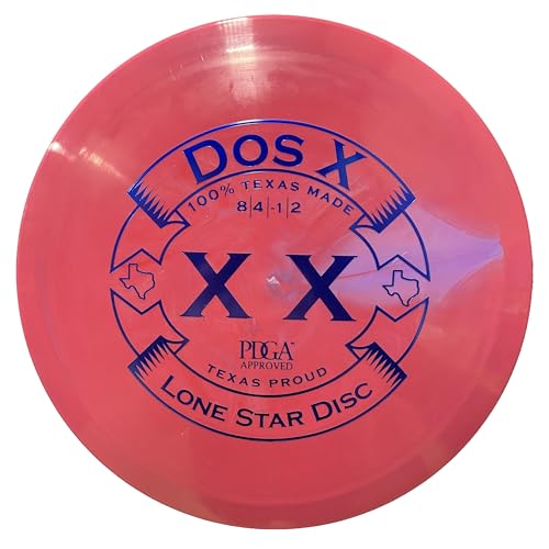 Lone Star Disc Bravo Dos X | Slightly Overstable Disc Golf Fairway Driver | Artist Stamp 170g+ | Durable & Smooth Premium Plastic | Straight Flight with a Strong Finish | Colors May Vary
