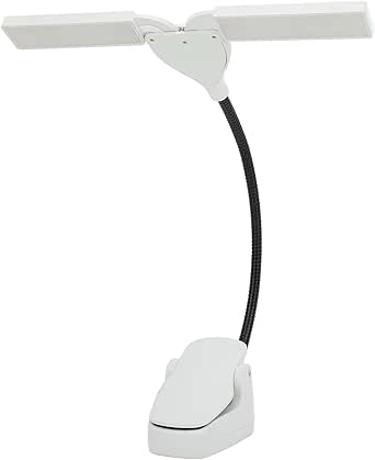 TEECOO 2 Pack Music Stand Light, Clip On Piano Light, USB And AAA
