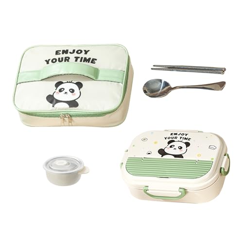 キッズランチボックス - ポータブル食品保管用ステンレススチール製食事容器、キャリーバッグ付き電子レンジ対応ボックス、幼稚園、学校、保育園、キャンプ、ピクニック、屋外の外出に最適