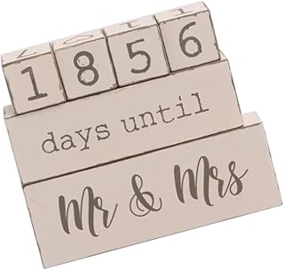 Wooden Countdown Calendar for Wedding Day Wedding Countdown Calendar Woo...