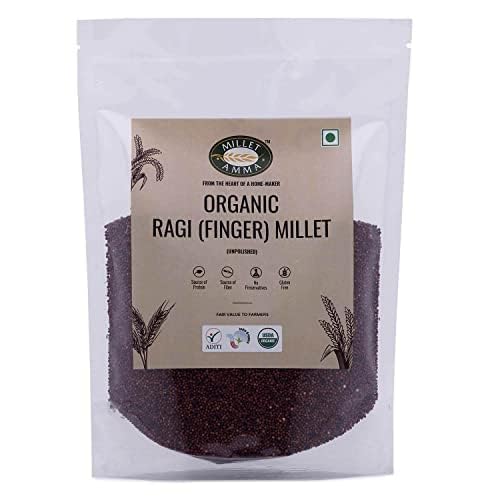 Millet Amma Unpolished CERTIFIED ORGANIC Ragi (Finger Millet) Grains | 2 Kg (1kg x 2 Packs) | (Kelvaragu,Nachni,Ragulu) (B0B4P7SPMS) Amazon Price History, Amazon Price Tracker