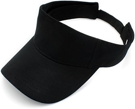 Top Level Sun Sports Visor Men Women - One Size Cap Hat, BLK