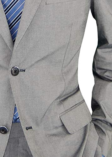 DTI BB Signature Italian Men's 2 Button Two Piece Suit Modern Fit Jacket Pant4