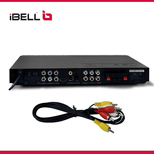 Image of iBELL 3288HD DVD Player with Built-in Amplifier, 4 Digit Display,HDMI & USB Copy Function, Black