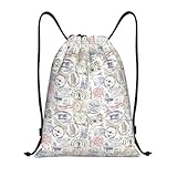 RQLNBOBZ Mochila con cordón para el Buen Camino de Santiago de España para mujer y hombre para deporte gimnasio portátil para entrenamiento
