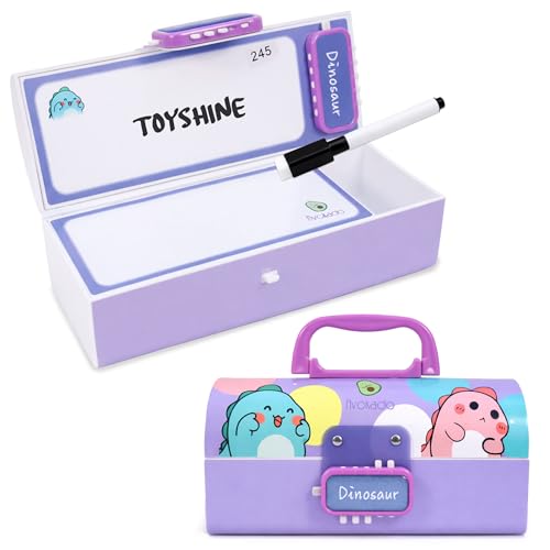 Toyshine Pencil Box with Code Lock Pen Case Large Capacity Multi-...