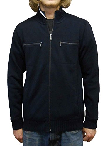 Calvin Klein Men's Lifestyle Full Zip Sweatshirt Jacket Medium (Navy Blue)