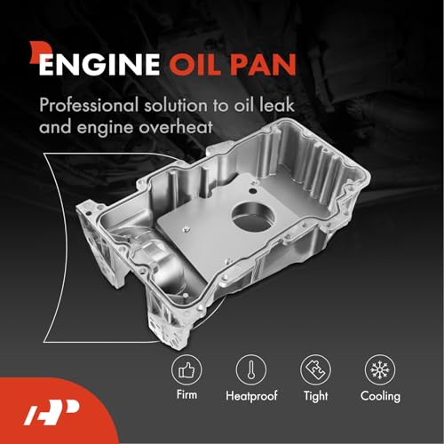 Image of A-Premium Engine Oil Pan Sump with Drain Plug | Compatible with Ford Escape 2009-2012, Fusion 2006-2012, Lincoln Zephyr 2006-2006, Mercury Mariner 2009-2011, Milan, V6 3.0L