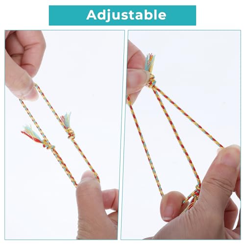 100PCS Woven Wrap Friendship Bracelets Bulk Handmade Braided Friendship Bracelet Colorful Adjustable String Bracelets for Women Men Hand Ankle Accessory3