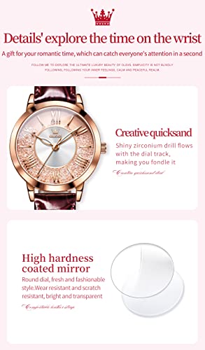 Stylish Vintage Waterproof Analog Quartz Watch for Women with Leather Band - Perfect for Small Wrists - Image 6