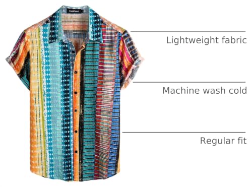Image of VATPAVE Mens Casual Hawaiian Floral Shirts Short Sleeve Button Down Tropical Shirts Beach Summer Shirts