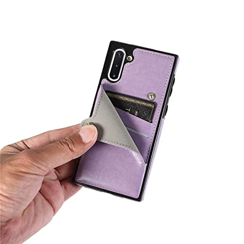 Coque en cuir violet de mode avec fente carte pour Samsung Note 10 Plus - 2