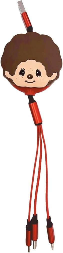 Amazon.co.jp: モンチッチリール式マルチ充電ケーブル・モンチッチくん