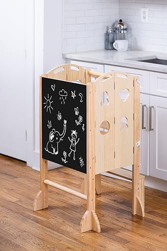 Avenlur-Plum-3-in-1-Foldable-Kitchen-Tower-Step-Stool-for-Toddlers-Ideal-for-Kitchen-Living-Room-Playroom-and-More-with-Integrated-Chalkboard-Children-Kitchen-Stool Avenlur Plum 3 in 1 Foldable Kitchen Tower Step Stool for Toddlers Ideal for Kitchen Living Room Playroom and More with Integrated Chalkboard Children Kitchen Stool