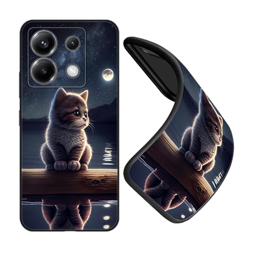 JEZSTHAI Case Compatible with Xiaomi Poco X6 5G,Soft Thin Slim Fit Silicone Case Shockproof Anti-Fall TPU Bumper Protective Cover with Pattern Design,B05