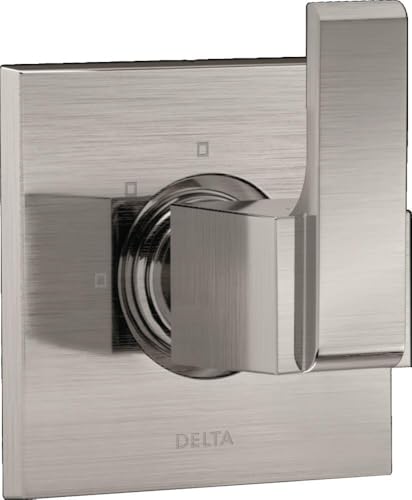 Delta Faucet Ara 3-Setting Shower Handle Diverter Trim Kit, Diverter Valve Trim Kit Brushed Nickel, 3 Way Shower Diverter, Delta Diverter Trim, Stainless T11867-SS (Valve Not Included)