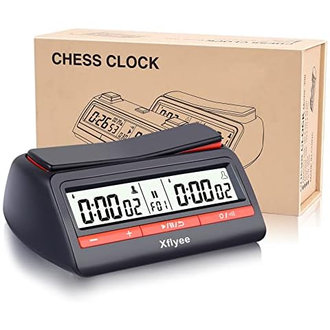 [2023 New] Xflyee Chess Clock - Digital Chess Timer, Available for Portable Timer for Board Games and Chess with Bonus and Delayed Countdown Function Cover