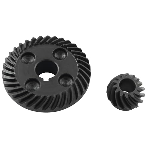 Image of LQ Industrial 1 Set 100 Angle Grinder Spiral Bevel Gear and Pinion Gear Metal Spiral Bevel Set Electric Tool Accessories Suitable for G10SS Angle Grinder Gears