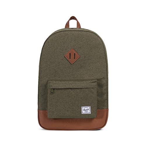 Herschel Supply Company: Mochila  Piel sintética en color marfil  marrón claro.  Verde