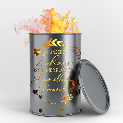 Fuchsbau Feuertonnen Feuertonne mit - Familie und Freunde - Motiv...