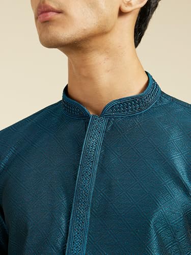 Image of DIWAS BY MANYAVAR Men's Art Silk Thread Work Kurta (1pc)