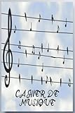  Cahier De Musique: Carnet De Partitions Petit Format 96 Pages Portées , 12 Portées Par Page Avec Couverture Moderne